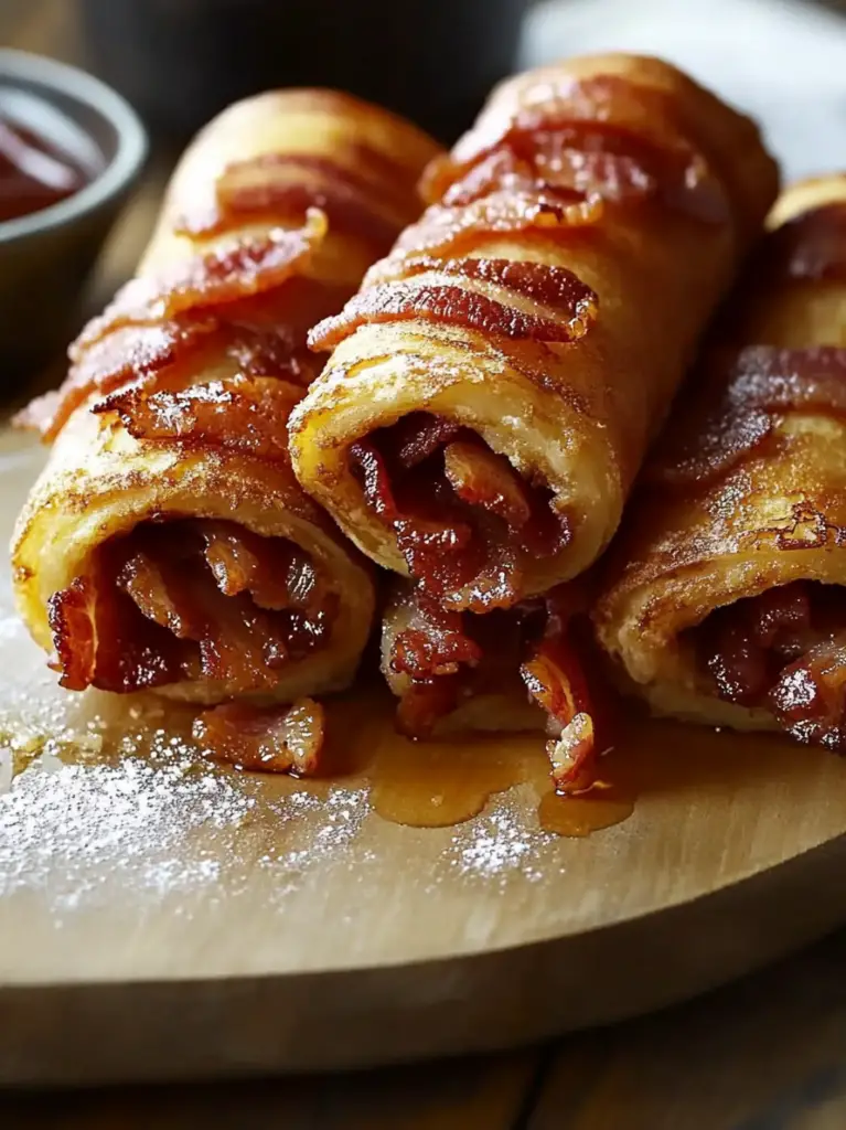 Bacon French Toast Roll-Ups 