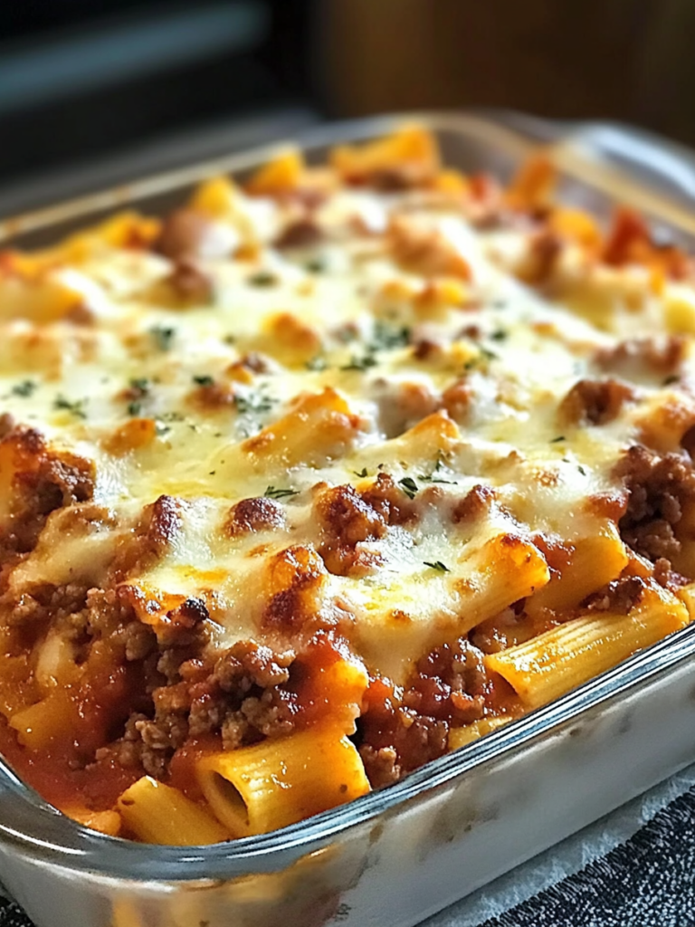 Baked Ziti with Ground Beef