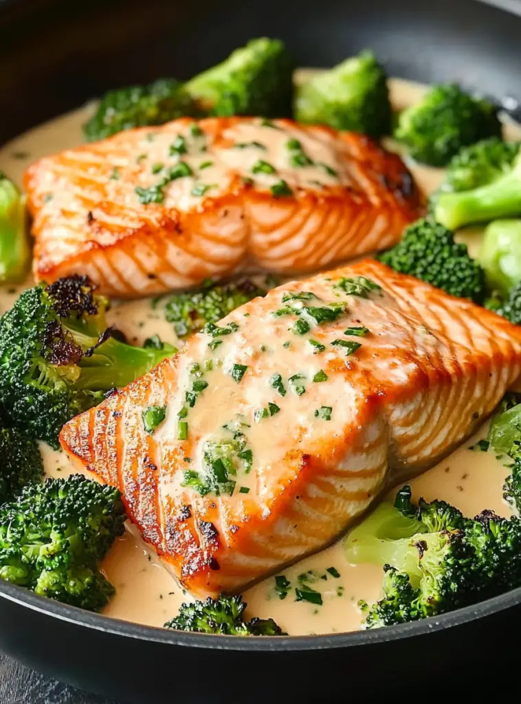 Keto Pan-Seared Salmon and Broccoli