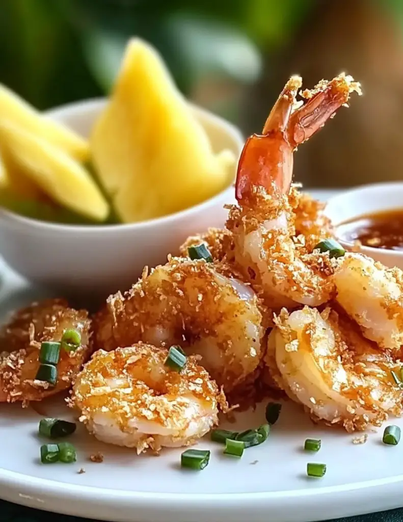 Oven-Fried Coconut Shrimp with Thai Pineapple Chili Sauce 