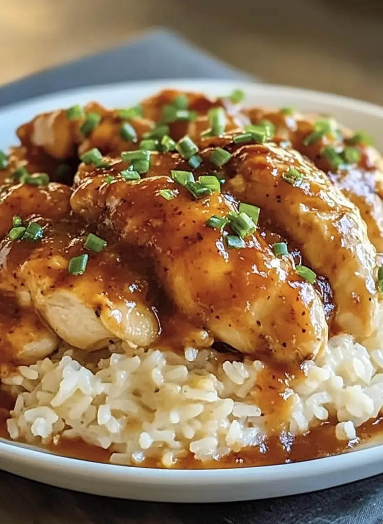 Smothered Chicken and Rice 