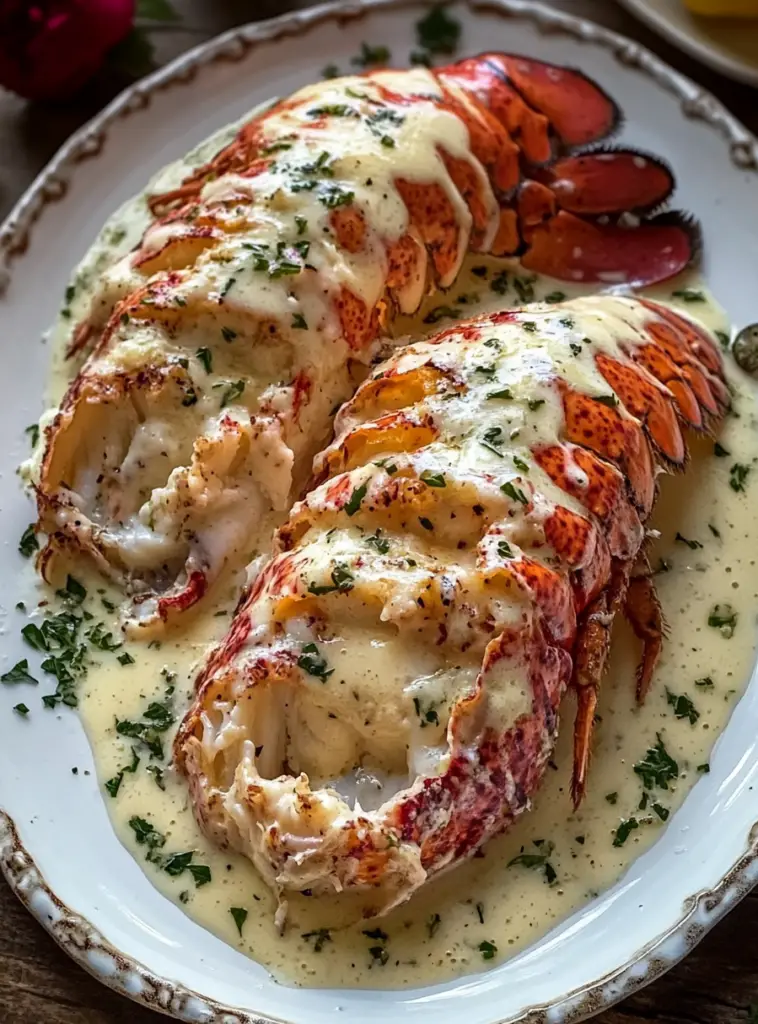 Creamy Garlic Butter Lobster Tails