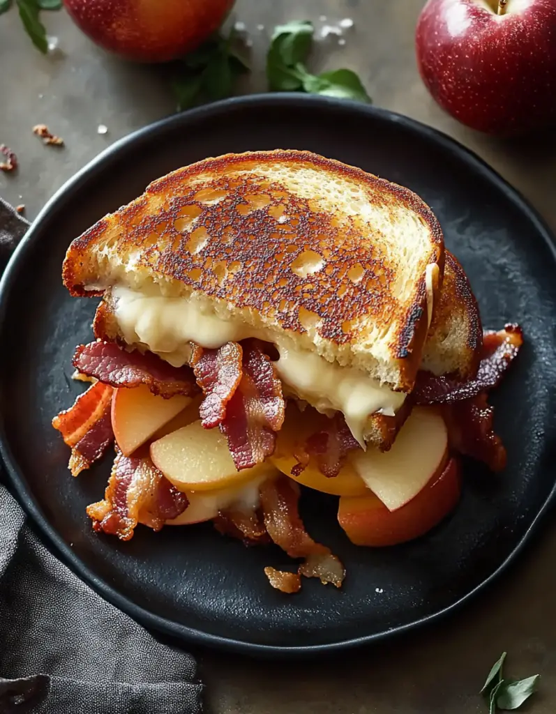 Grilled Cheese with Apple and Bacon