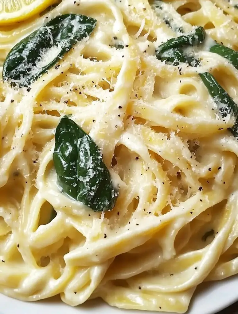 Lemon Ricotta Pasta with Spinach