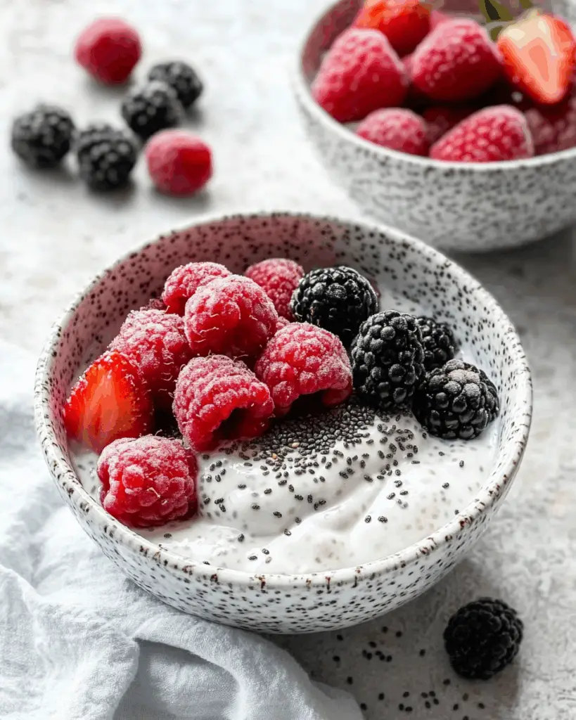 Greek Yogurt Berry Chia Delight – Low-Carb and Pregnancy-Safe