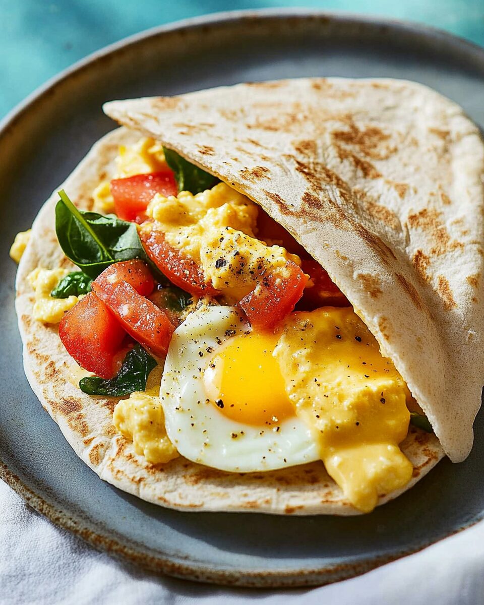 Egg Pita Sandwich – Easy College Breakfast