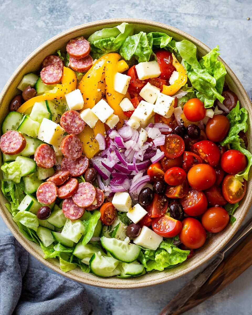 Fresh & Flavorful Italian Chopped Salad Bowl