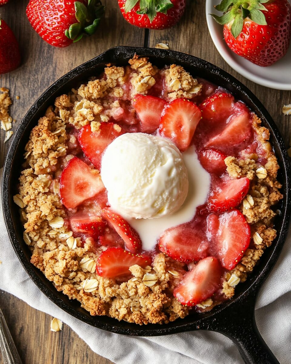 Classic Strawberry Rhubarb Crisp Recipe