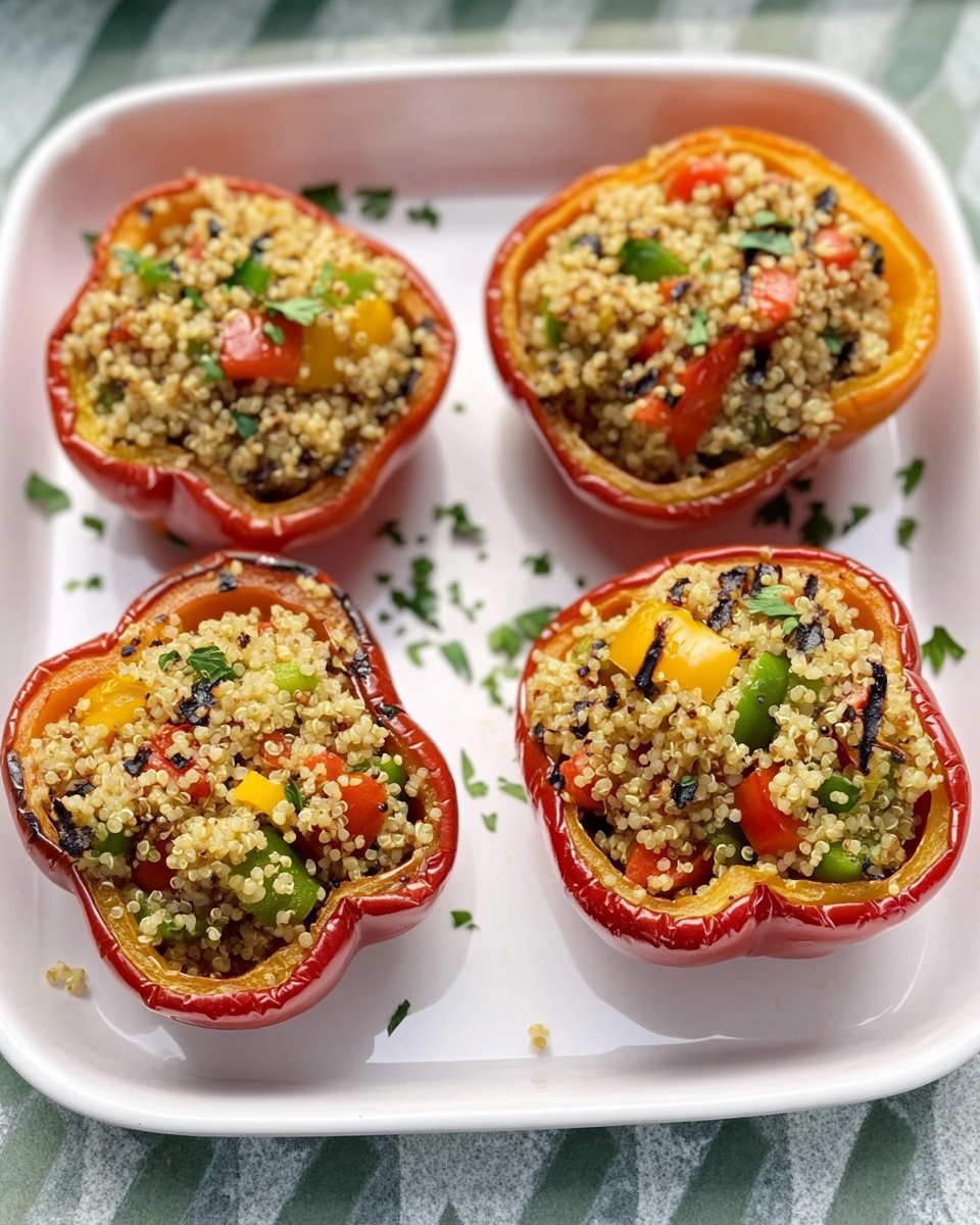 Grilled Quinoa-Stuffed Peppers