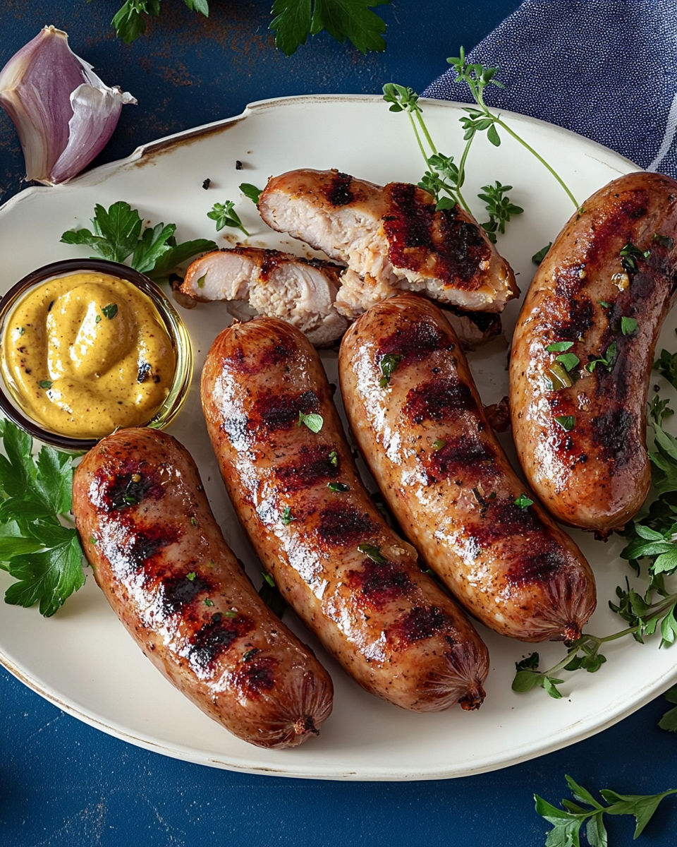 Grilled Chicken Sausages