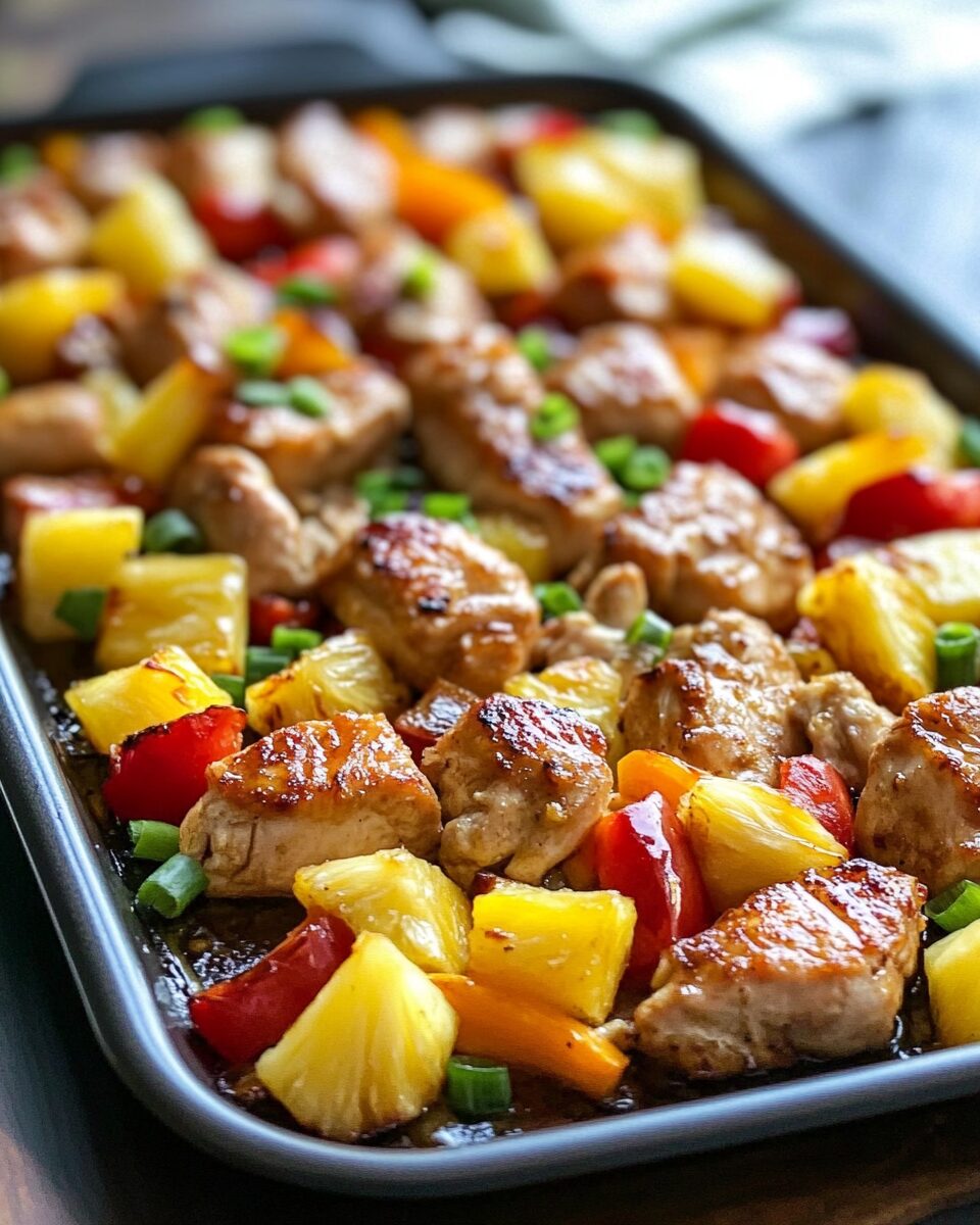 Pineapple Chicken Sheet Pan