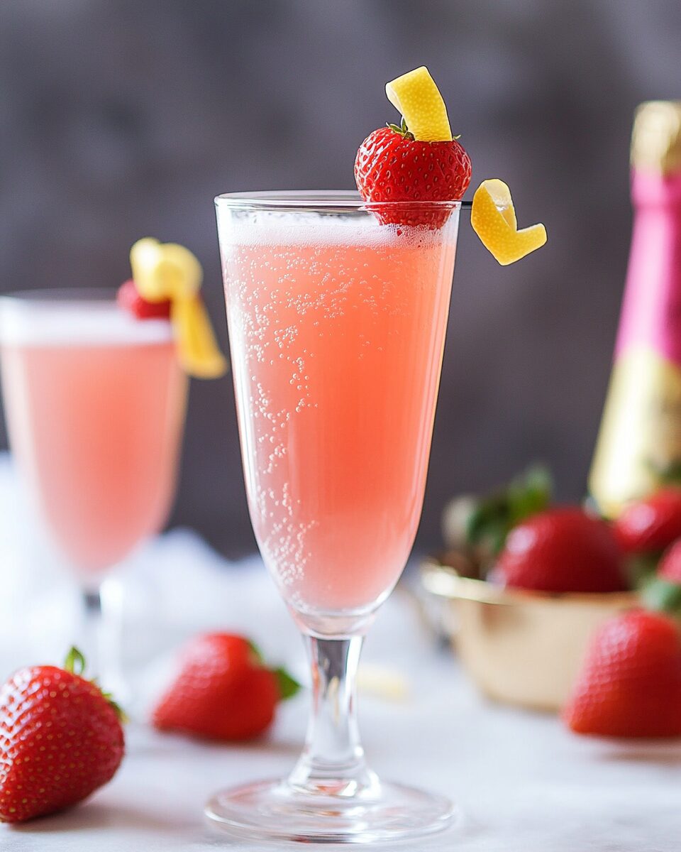 Easy Strawberry Rhubarb Cocktail