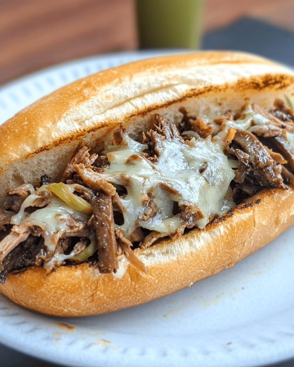 Black Stone Philly Cheesesteak Sandwich