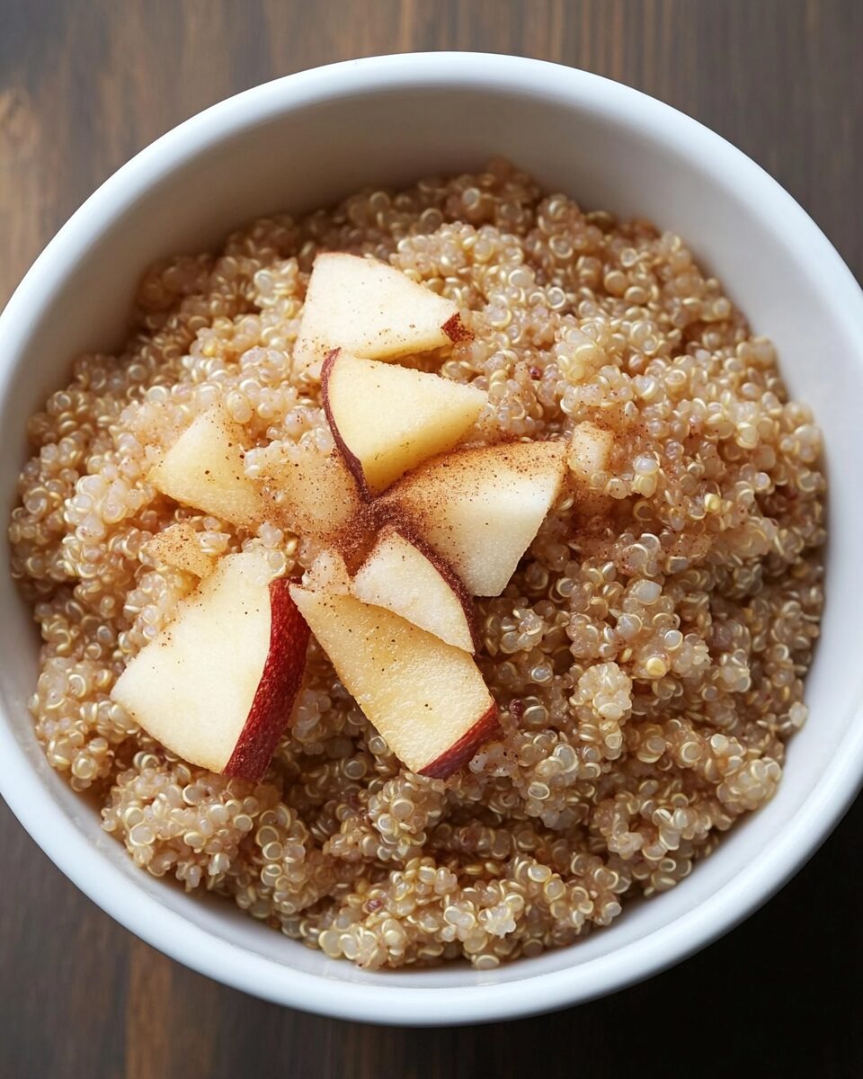 Apple Cinnamon Overnight Quinoa – A Fiber-Rich, Low-Calorie Breakfast Recipe
