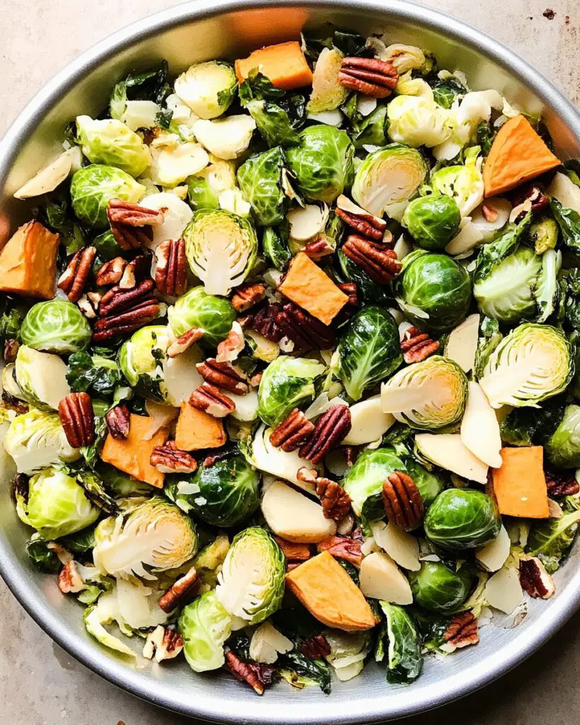 One-Pan Brussels Sprouts and Sweet Potatoes