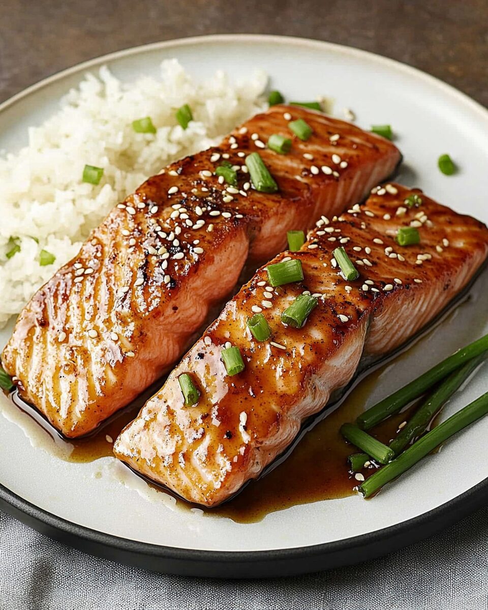 Sweet & Savory Teriyaki Glazed Salmon Fillets