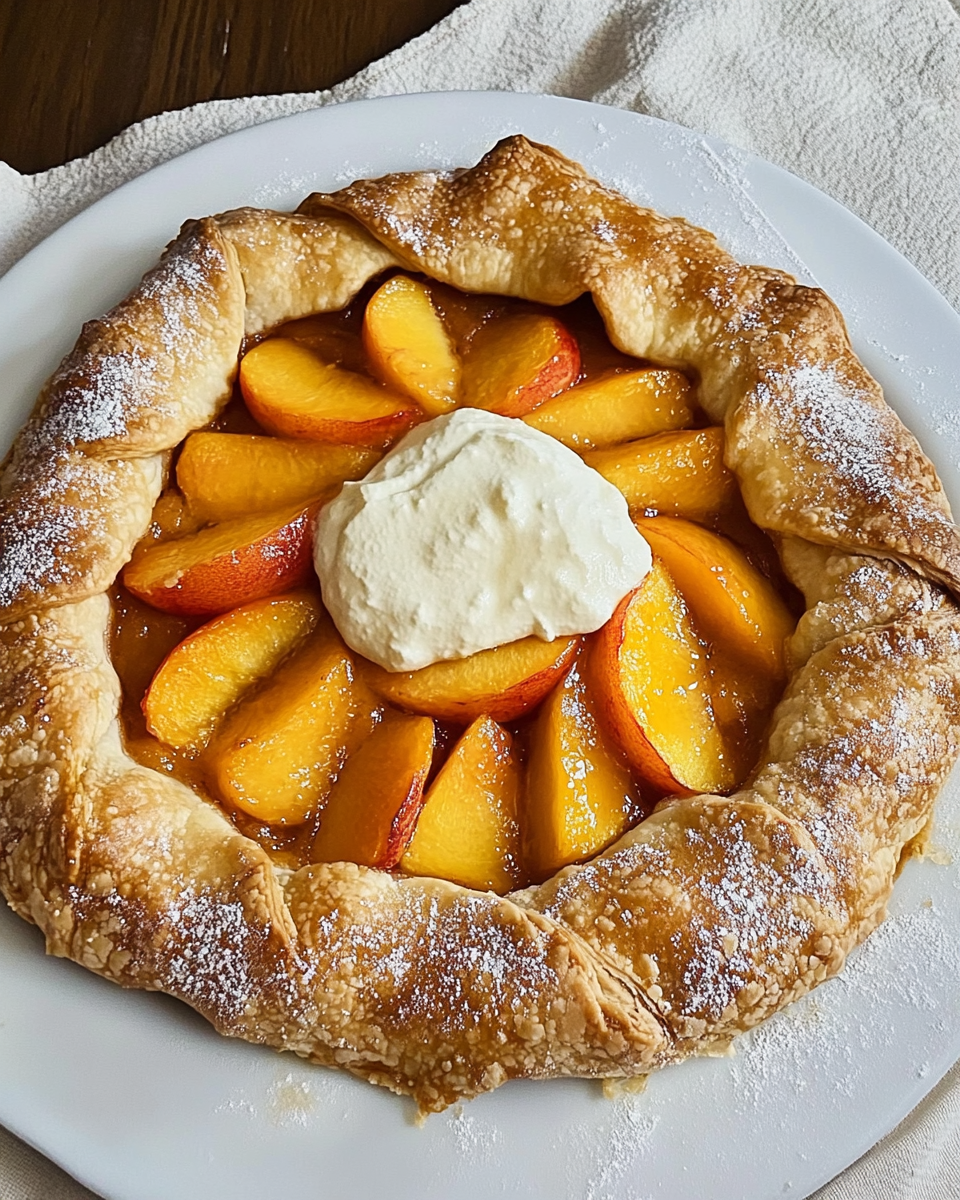 Golden Peach Summer Galette