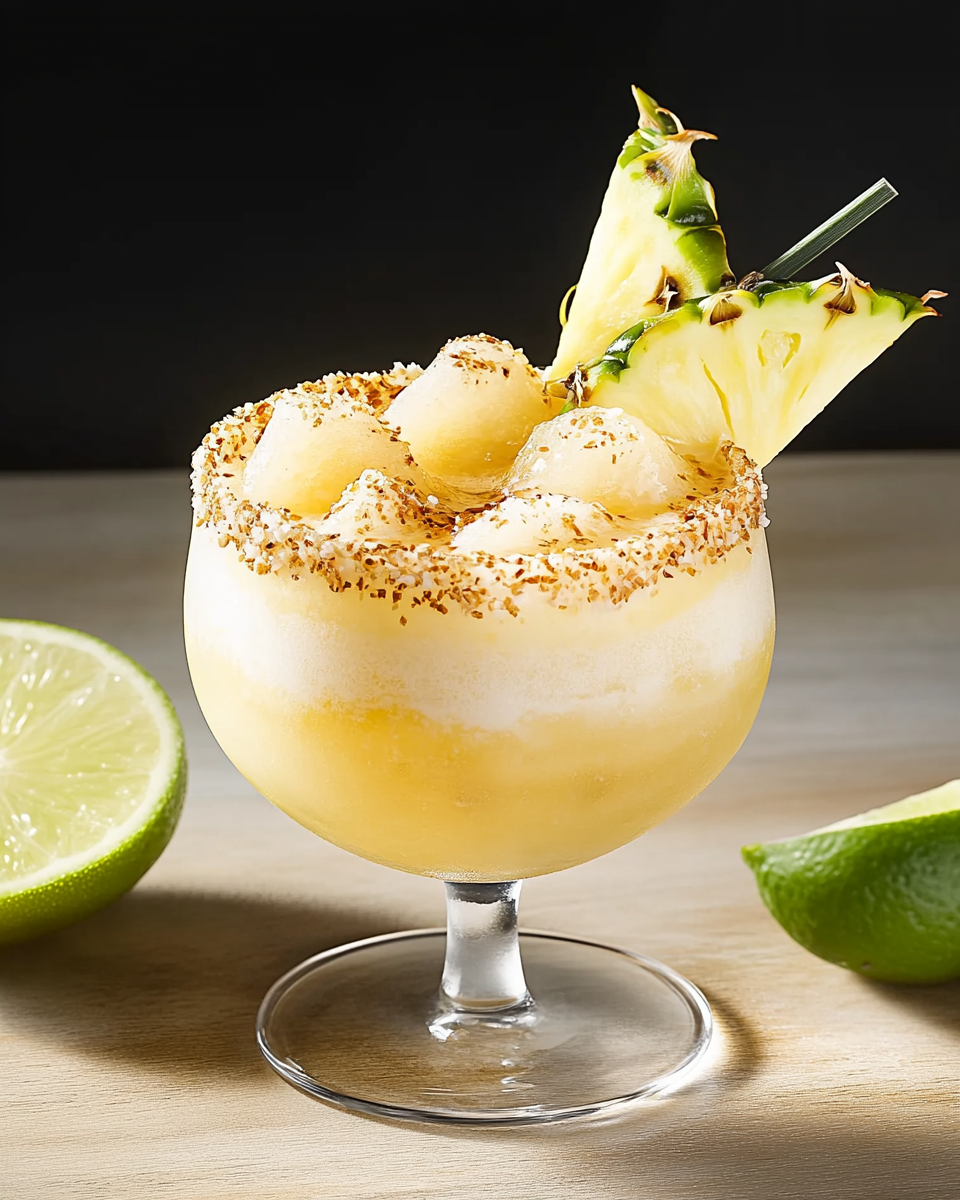 Frozen Pineapple Coconut Margarita