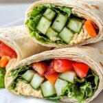 Hummus Pita Wrap – Quick College Breakfast