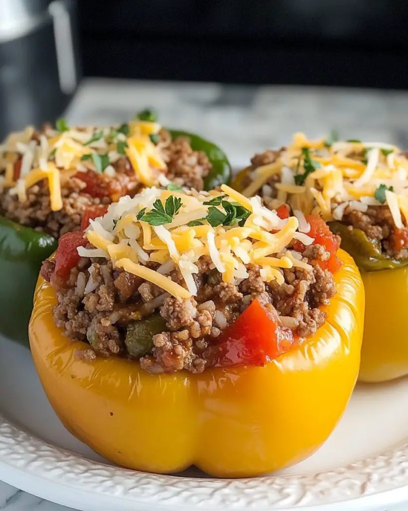 Stuffed Bell Peppers – Summer Crockpot Meal