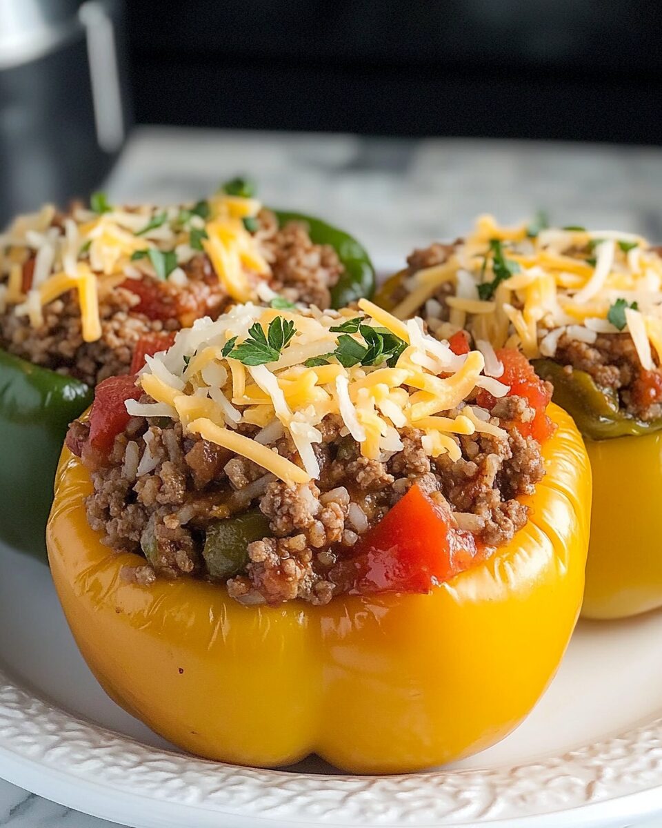 Stuffed Bell Peppers – Summer Crockpot Meal