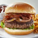 Smoky Bacon Burger with Caramelized Onions