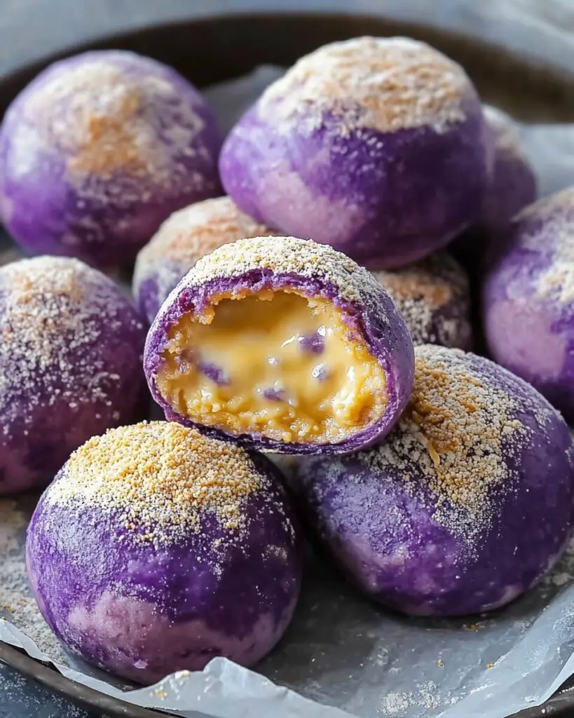 Ube Pandesal with Cheese