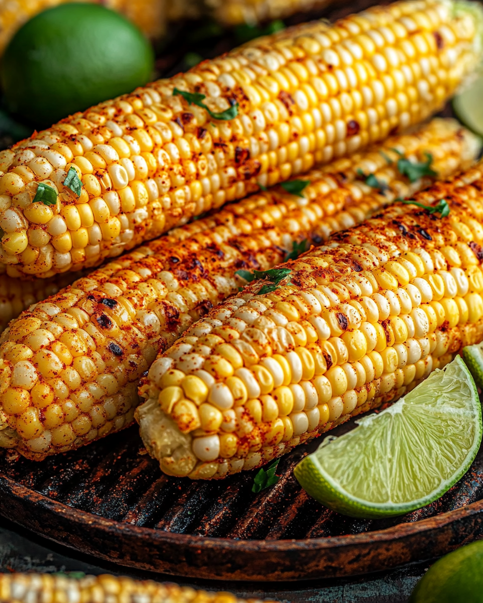 Grilled Corn on the Cob with Chili Butter