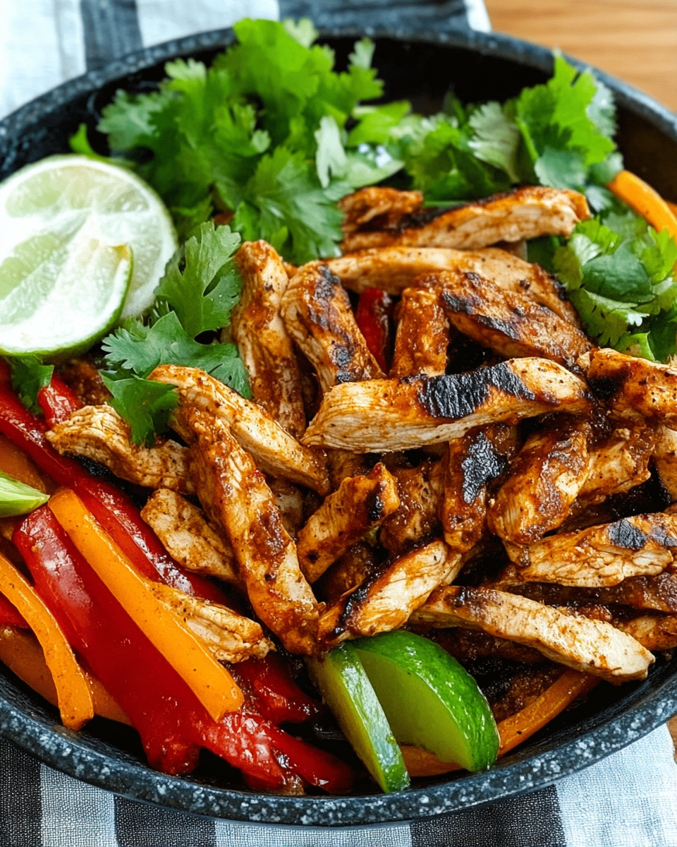 Black Stone Chicken Fajitas