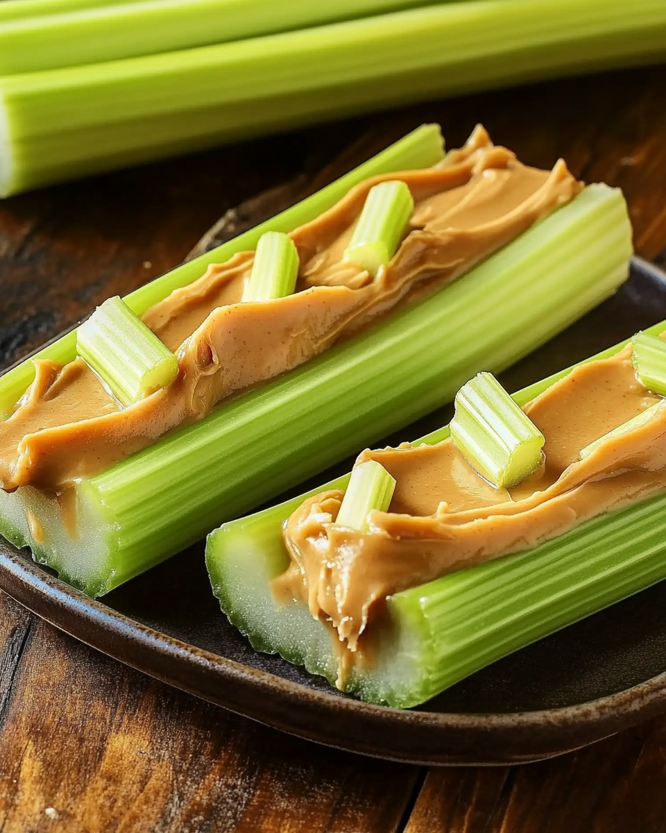 Celery With Peanut Butter – Healthy Low-Carb Crunch