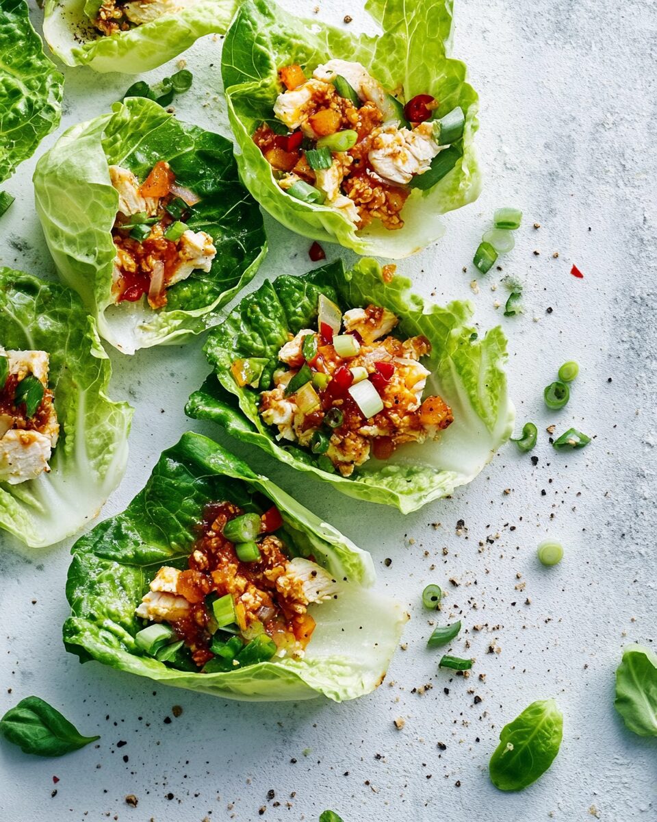Chicken Lettuce Wraps – A Cool Summer Snack