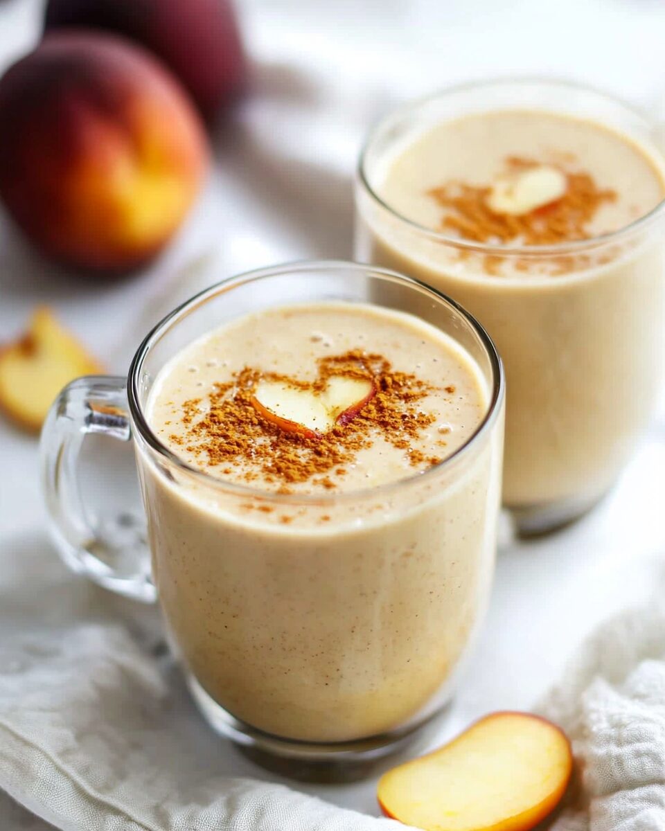 Peach Ginger Protein Smoothie