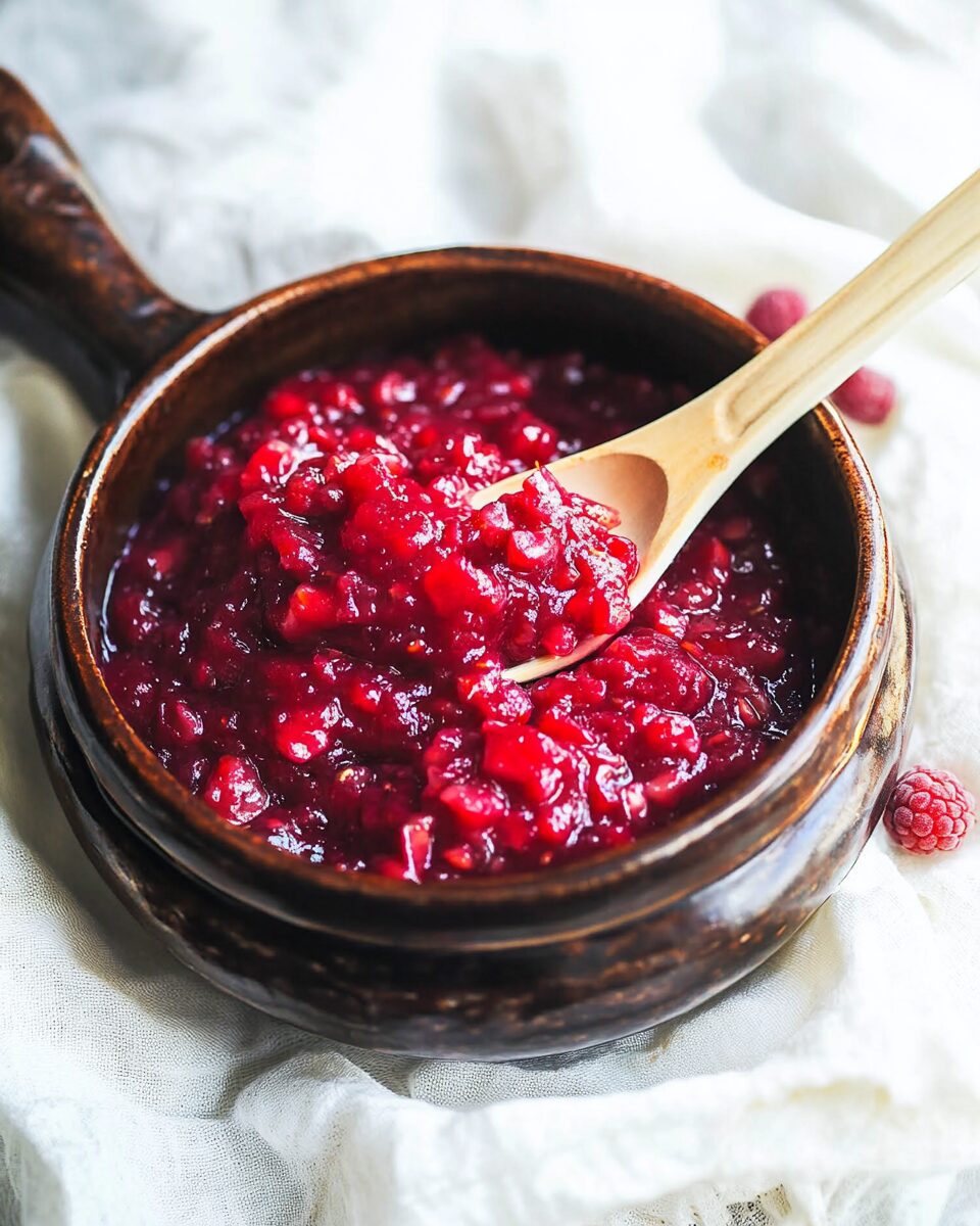 Rhubarb Raspberry Compote – Traditional Style