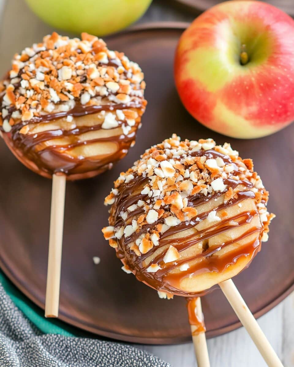 Caramel Apple Cup Pops (Super Easy!)