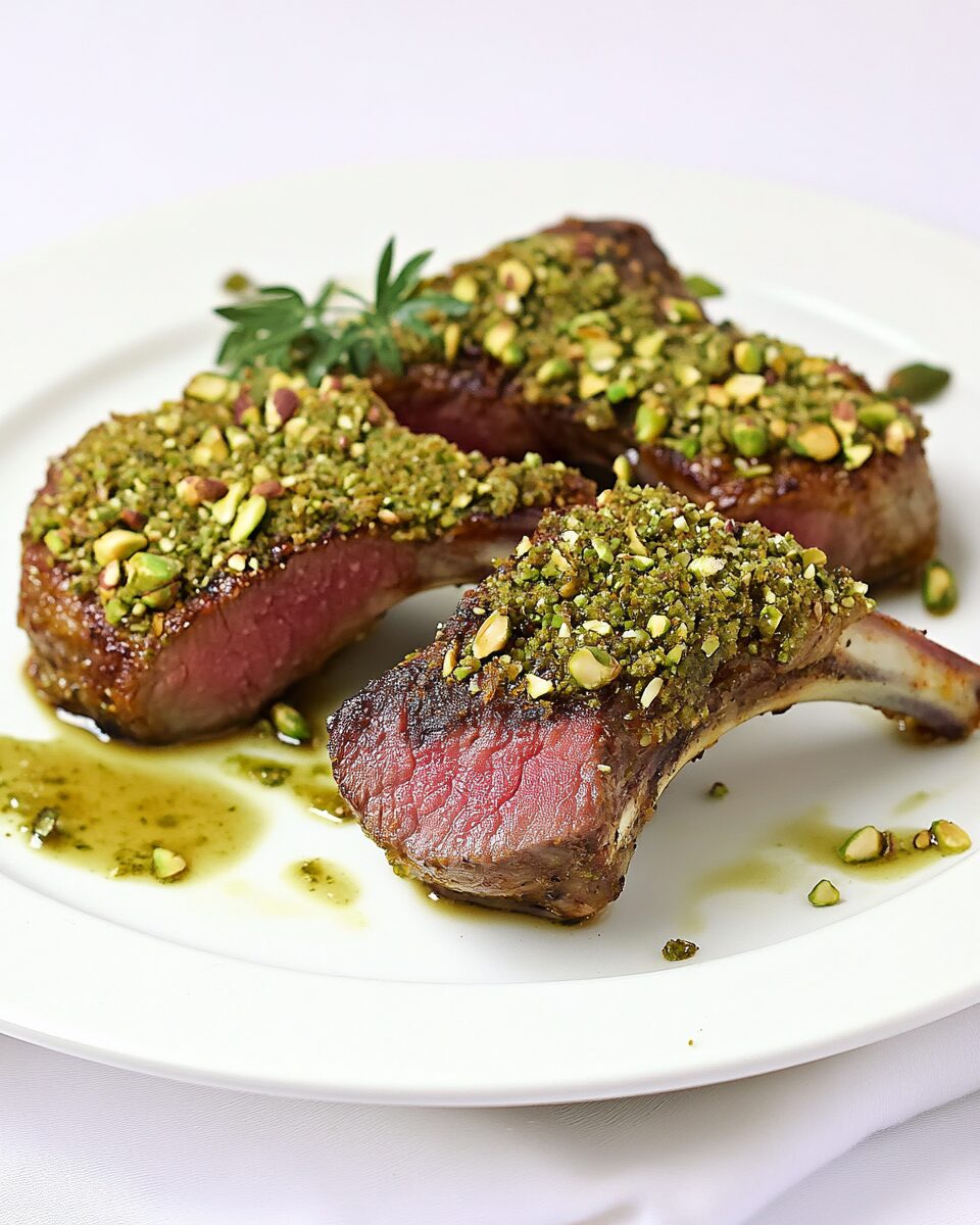 Pistachio-Crusted Lamb Chops