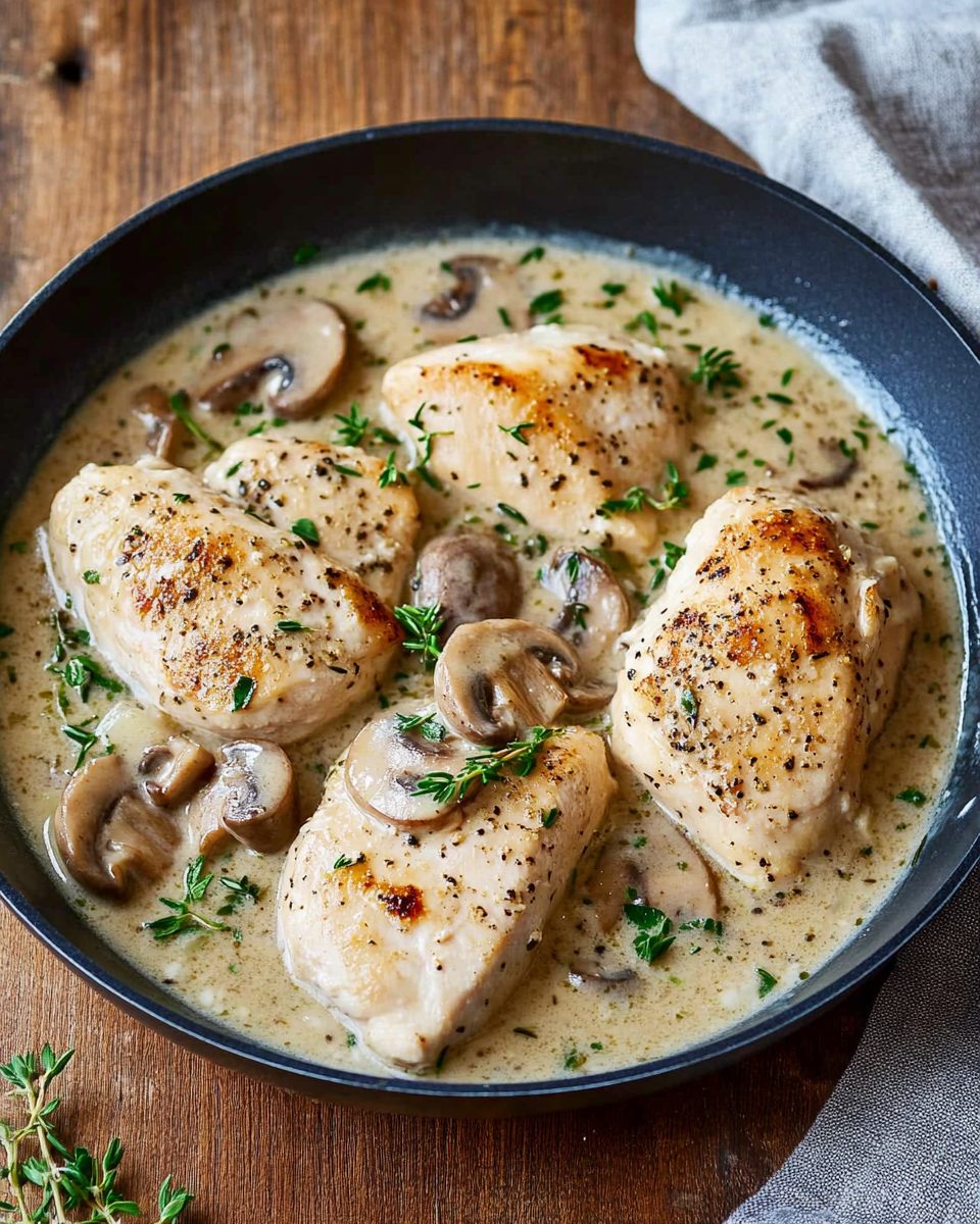 Creamy Mushroom Chicken Breasts