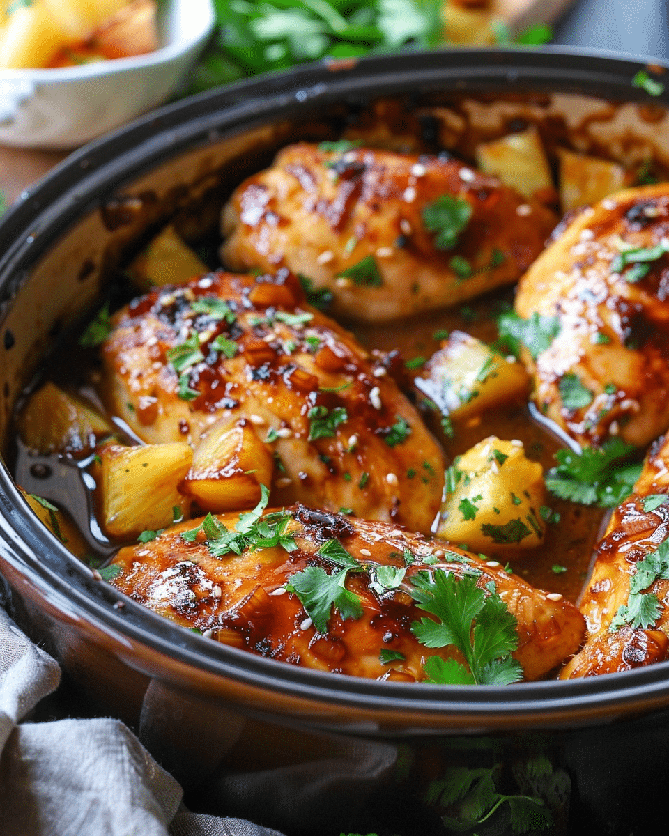 Tropical Pineapple Chicken Bliss – Crockpot Chicken