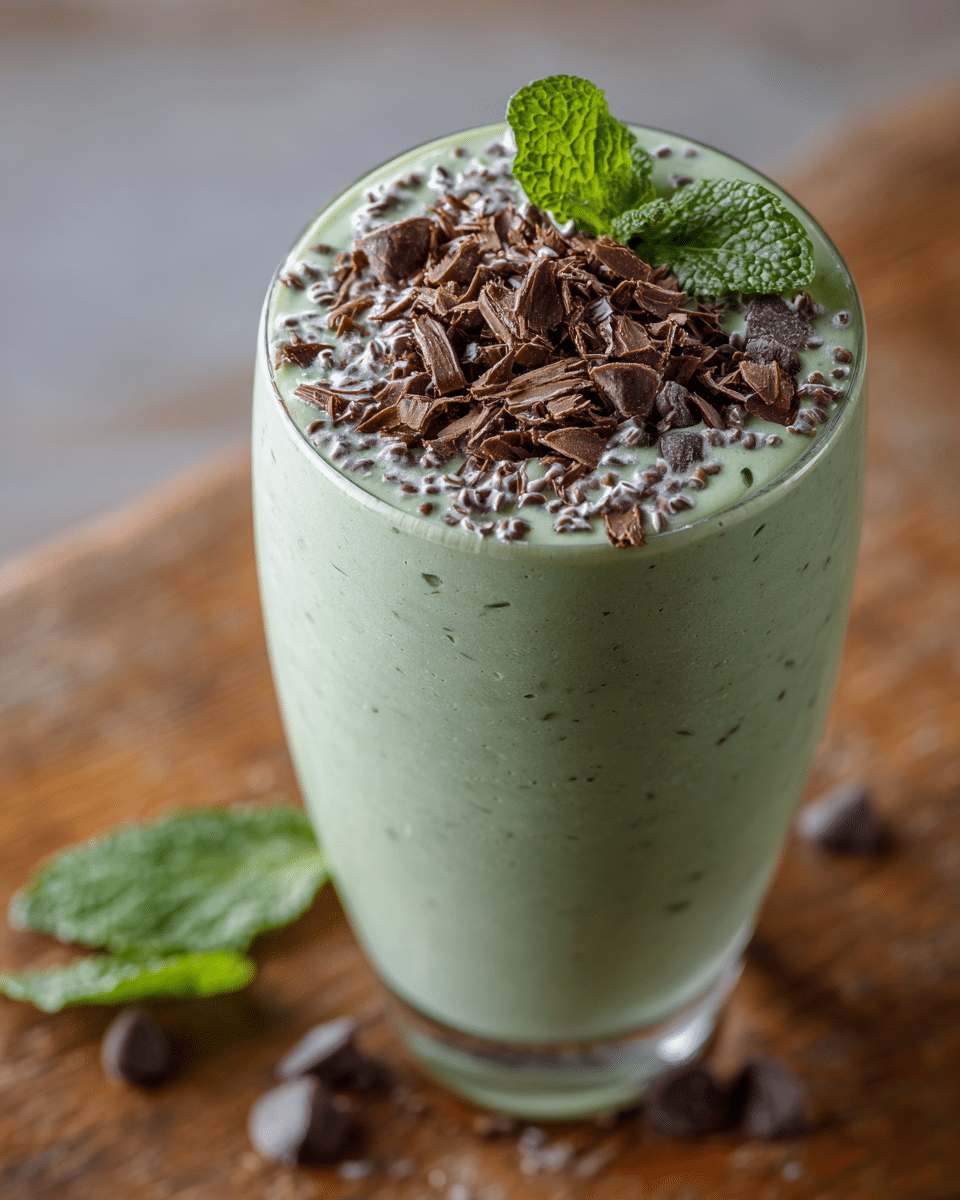 Mint Chocolate Chip Smoothie