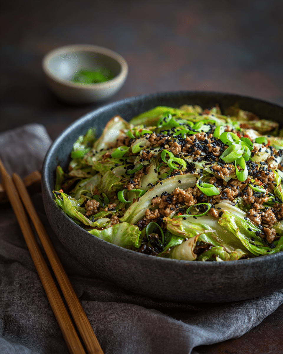Cabbage Stir Fry with Ground Chicken – Low Carb & Satisfying