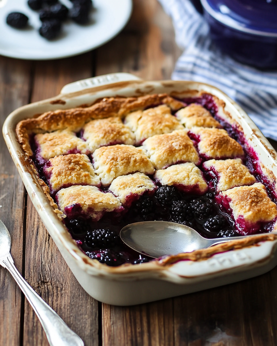 Old-Fashioned Blackberry Cobbler