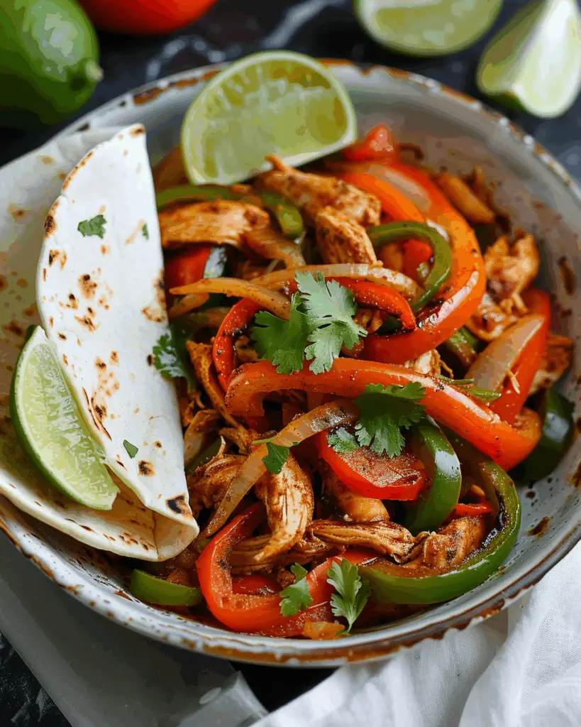 Fiery Chicken Fajita Feast – Crockpot Chicken