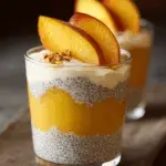 Peaches and Cream Chia Pudding