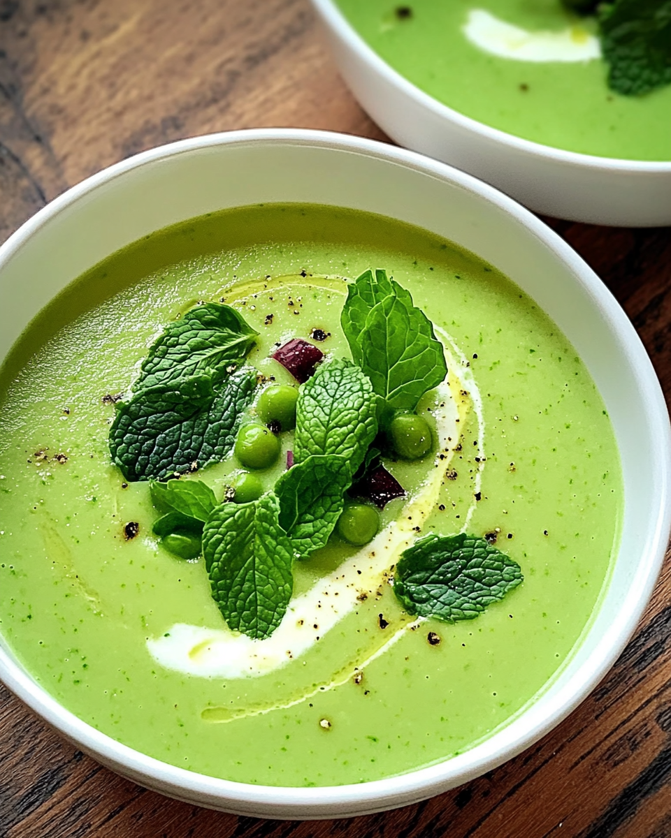 Chilled Pea and Mint Soup