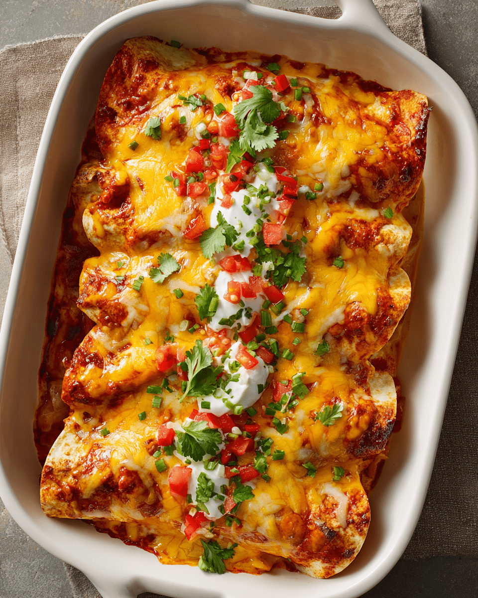 Banana Pepper Chicken Enchiladas – Zesty Twist