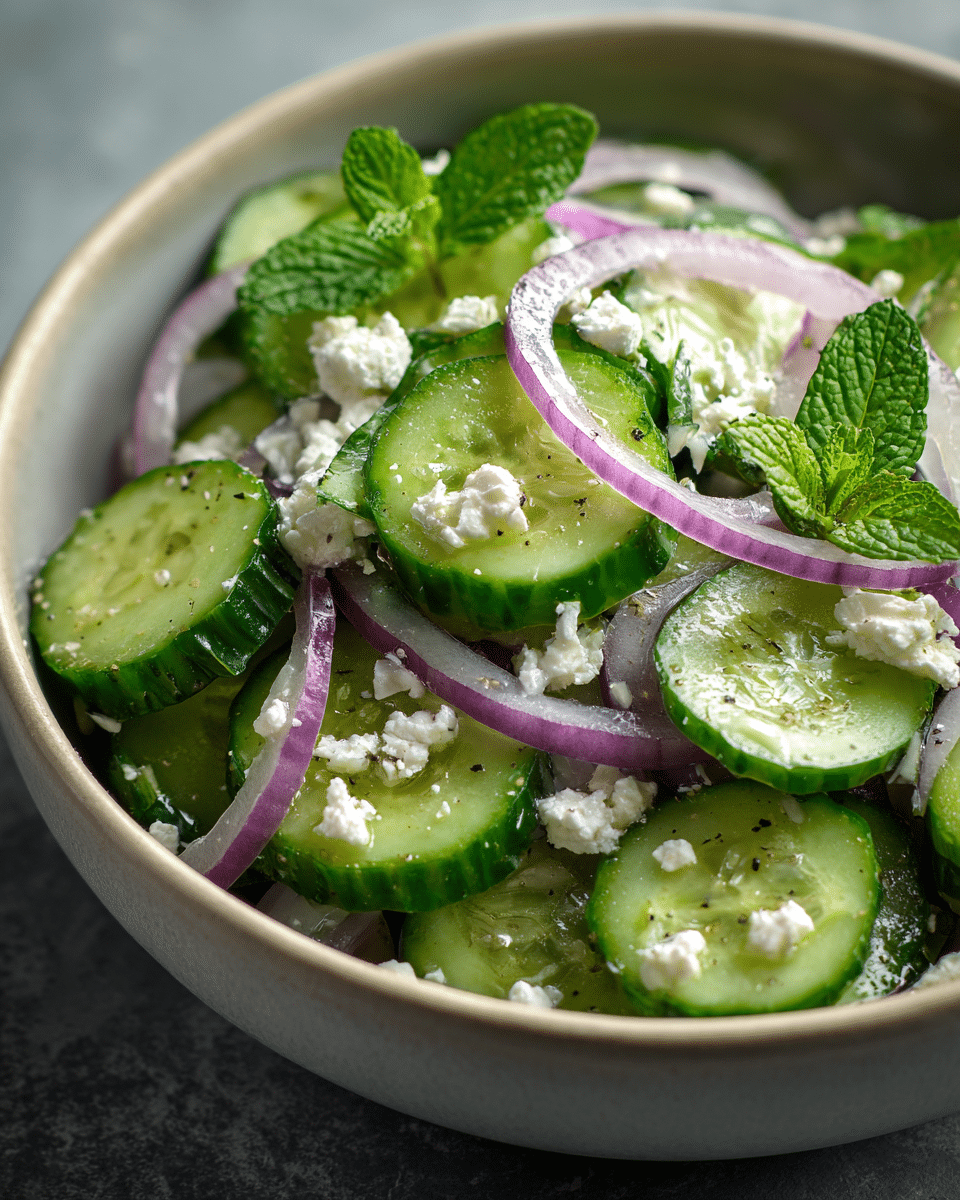 Cucumber Mint Feta Salad
