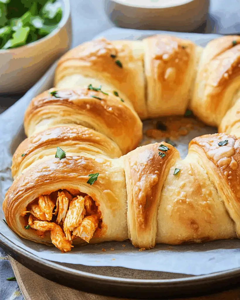 Spicy Buffalo Chicken Crescent Roll