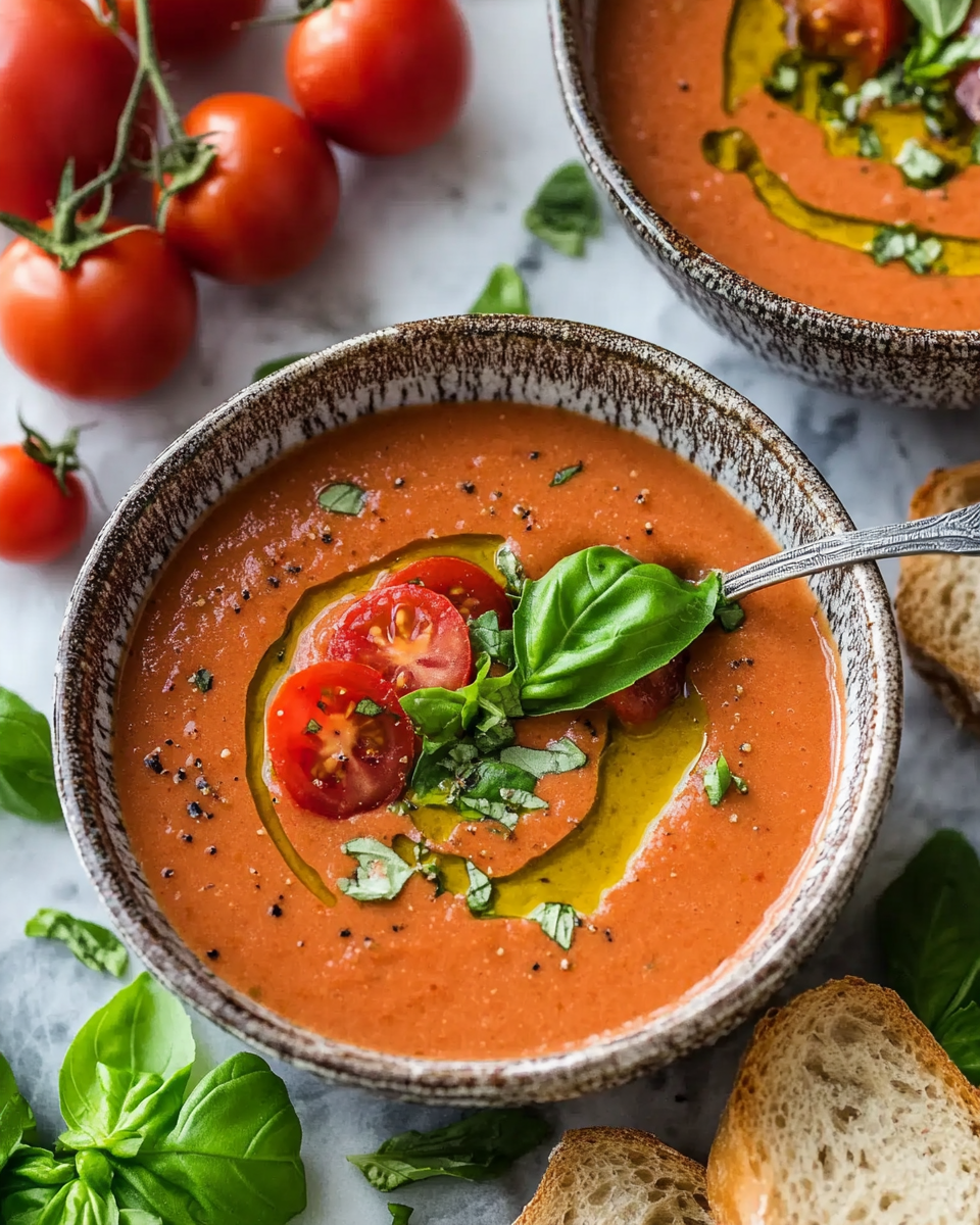 Tomato Basil Gazpacho
