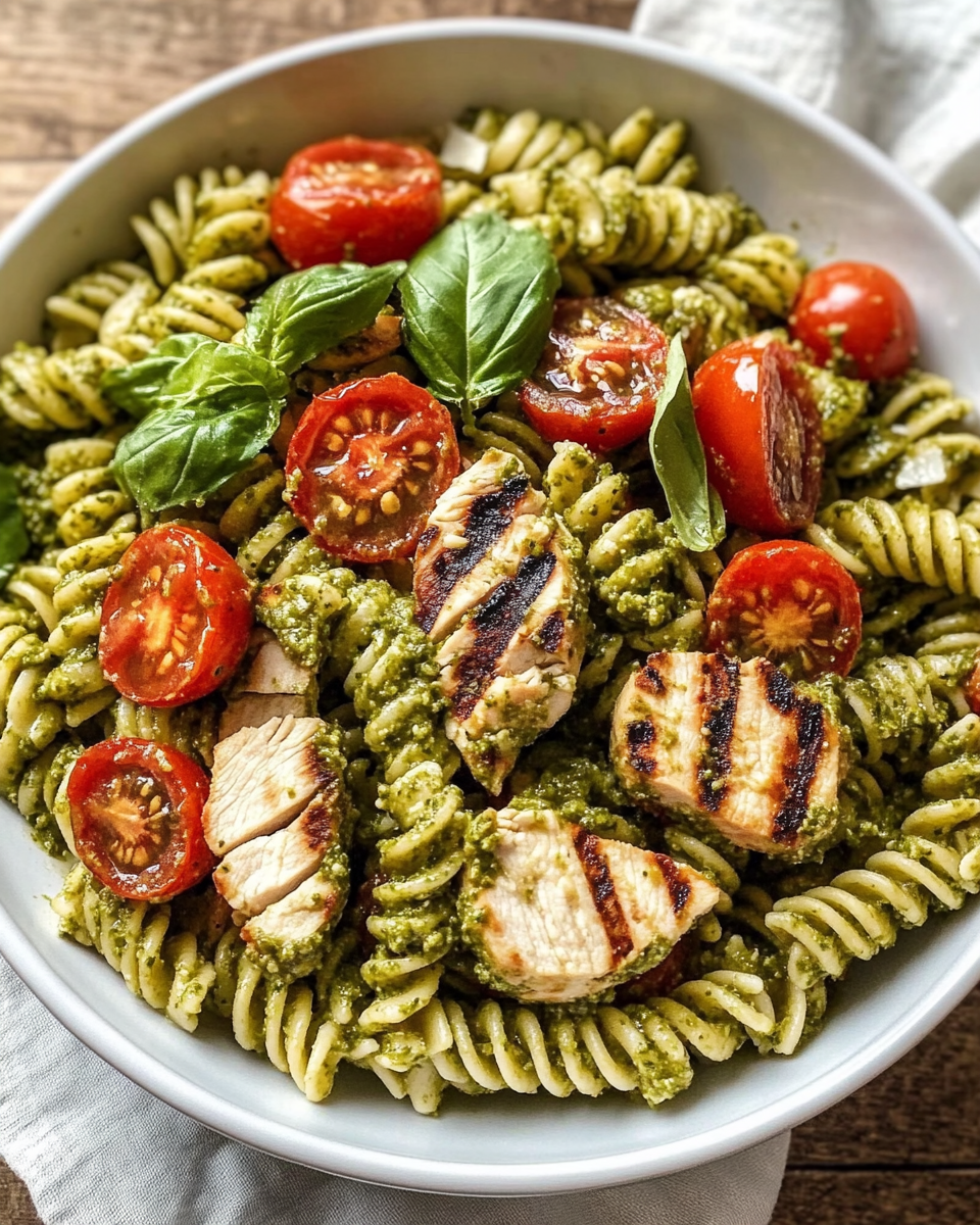 Chicken Pesto Pasta Salad
