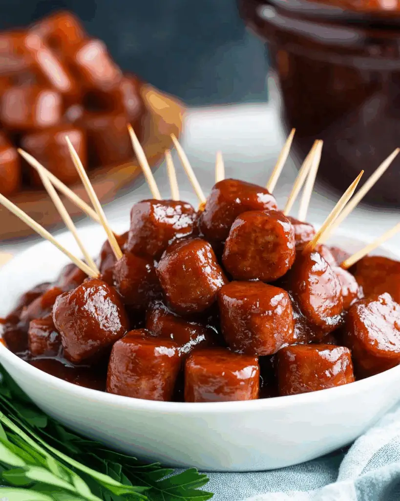 Slow Cooker BBQ Kielbasa Bites – Party Perfect