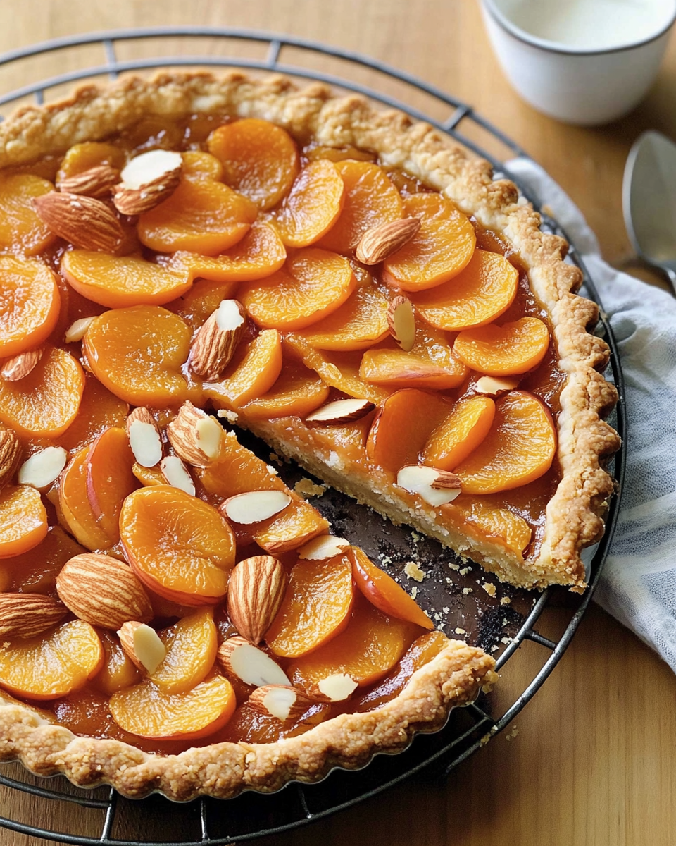 Buttery Apricot Almond Tart